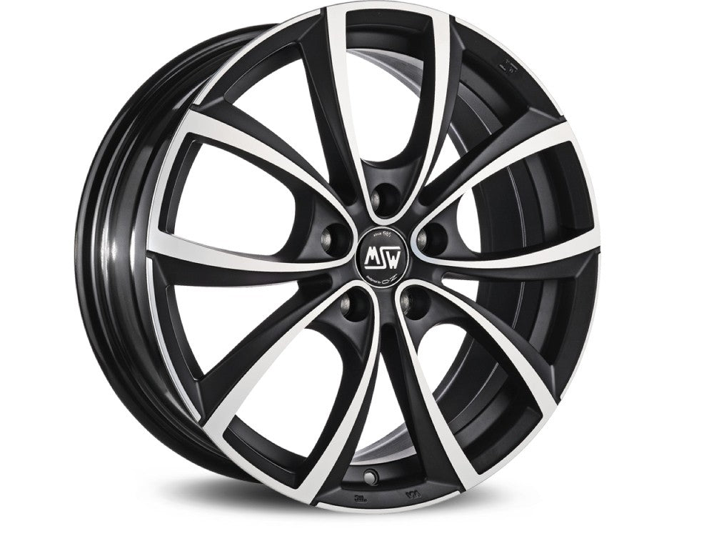 MSW Wheel MSW 27 7.5x18 ET35 5x100 DARK TITANIUM MATTE POLISHED KBA NAD