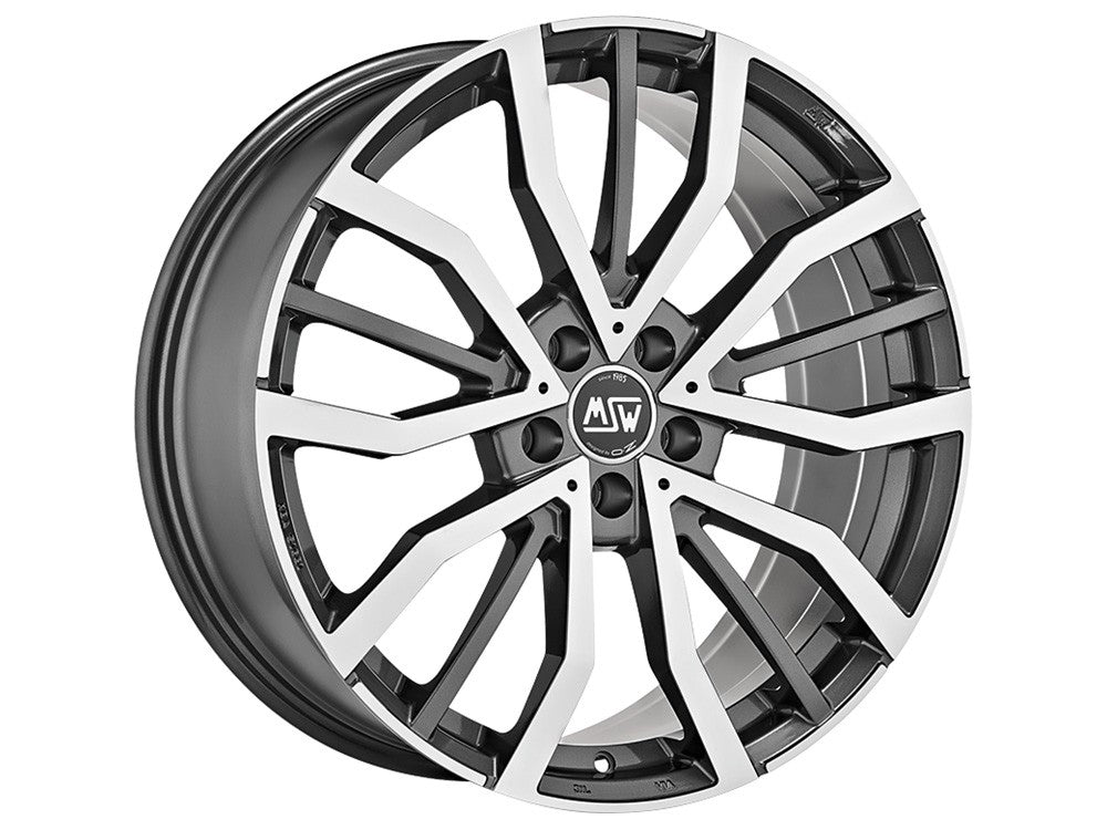 LLANTA MSW MSW 49 8x19 ET50 5x127 PLATA METAL BRILLANTE PULIDO
