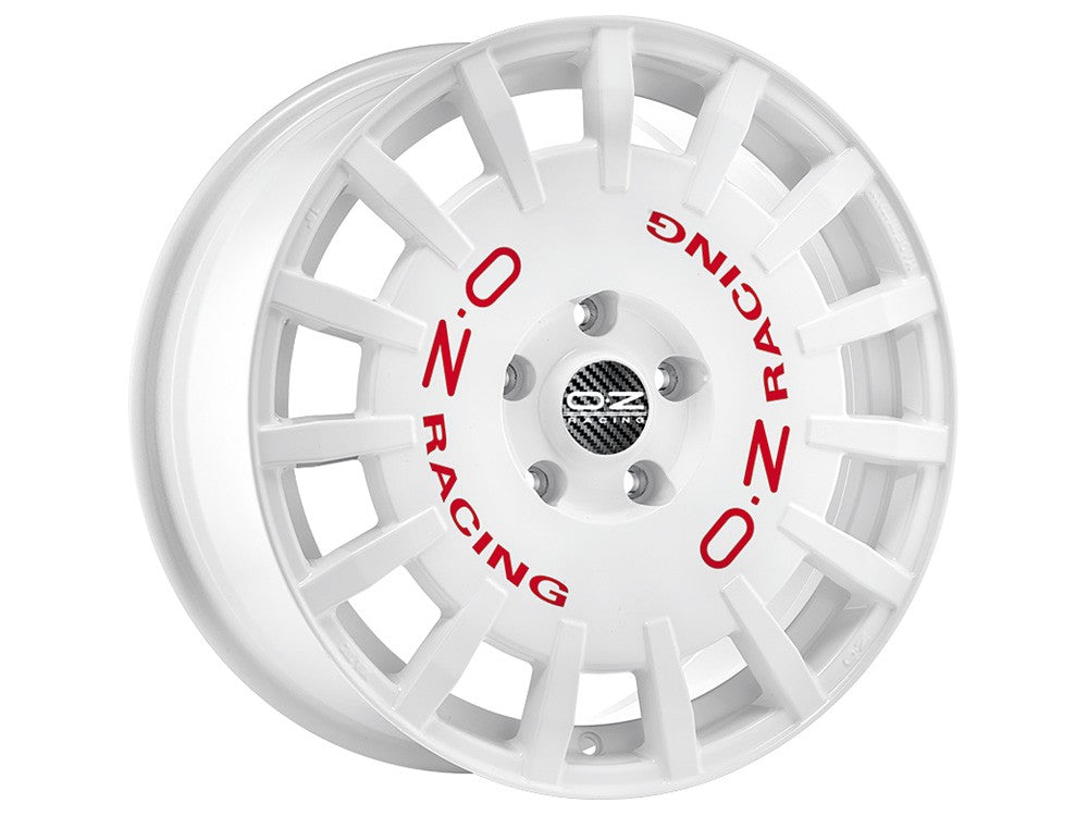 LLANTA OZ RALLY RACING 7x17 ET35 5x100 WHITE RED LETTERING