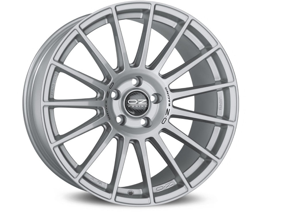 RIM OZ SUPERTURISMO DAKAR 9.5x21 ET55 5x130 MATT RACE SILVER BLACK LETTERING KBA