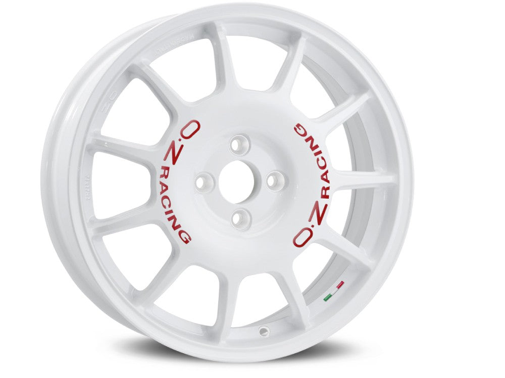 LLANTA OZ LEGGENDA 7x17 ET42 4x100 WEISS ROTER SCHRIFTZUG KBA NAD
