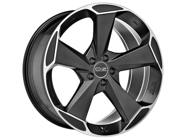 RIM OZ ASPEN HLT 9.5x21 ET49 5x120 MATT BLACK DIAMOND CUT