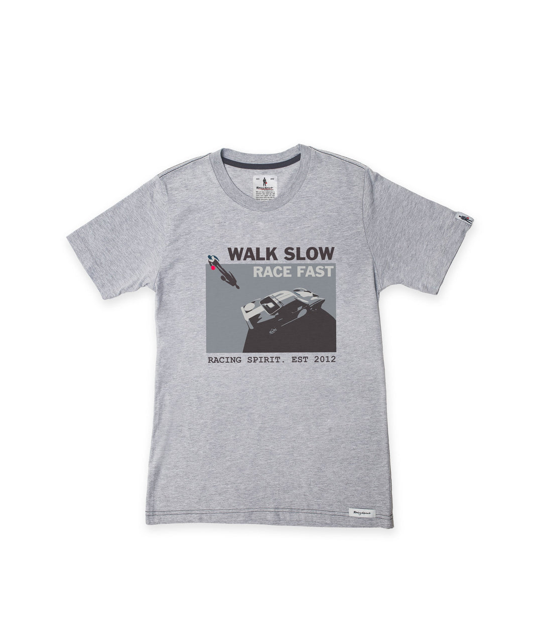 CAMISETA MANGA CORTA LIGHT GRIS TALLA M WALK SLOW
