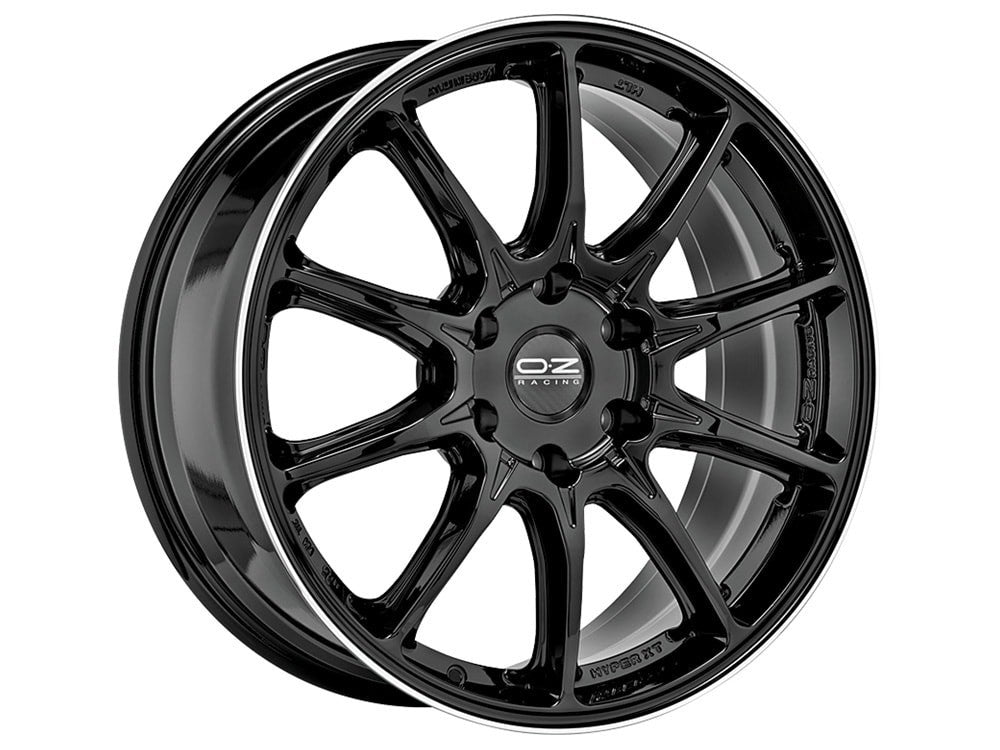 LLANTA OZ HYPER XT HLT OFFROAD 9x20 ET38 6x114.30 66.1 GLOSS BLACK + DIAMOND LIP