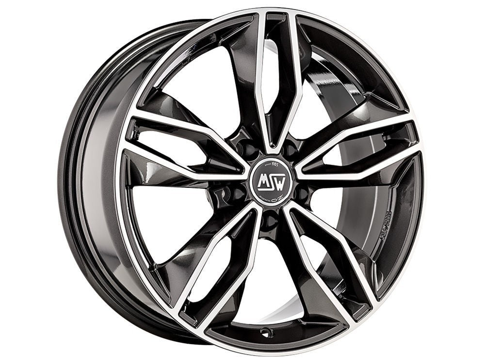 LLANTA MSW MSW 71 8.5x19 ET35 5x114.30 64.12 GLOSS DARK GRAY FULL POLISHED
