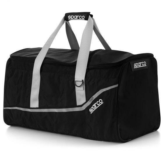 BLACK/SILVER TRAVEL BAG