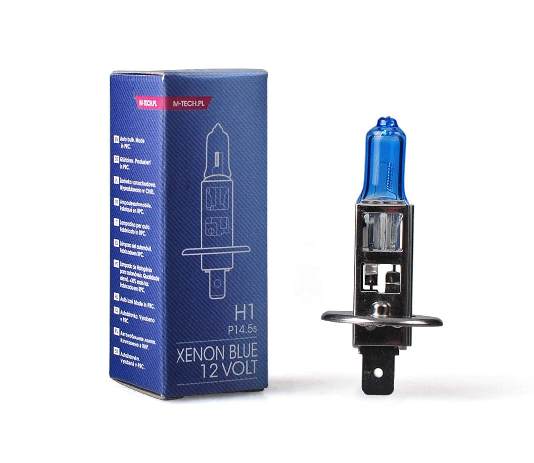 LÁMPARA HALÓGENA M-TECH XENON BLUE P14.5S 12V/55W H1 | 10 UDS