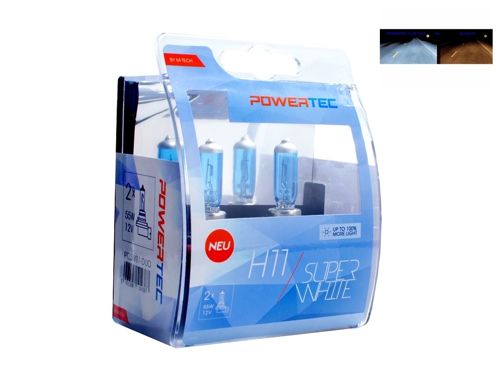 POWERTEC SUPERWHITE H11 12V DUO