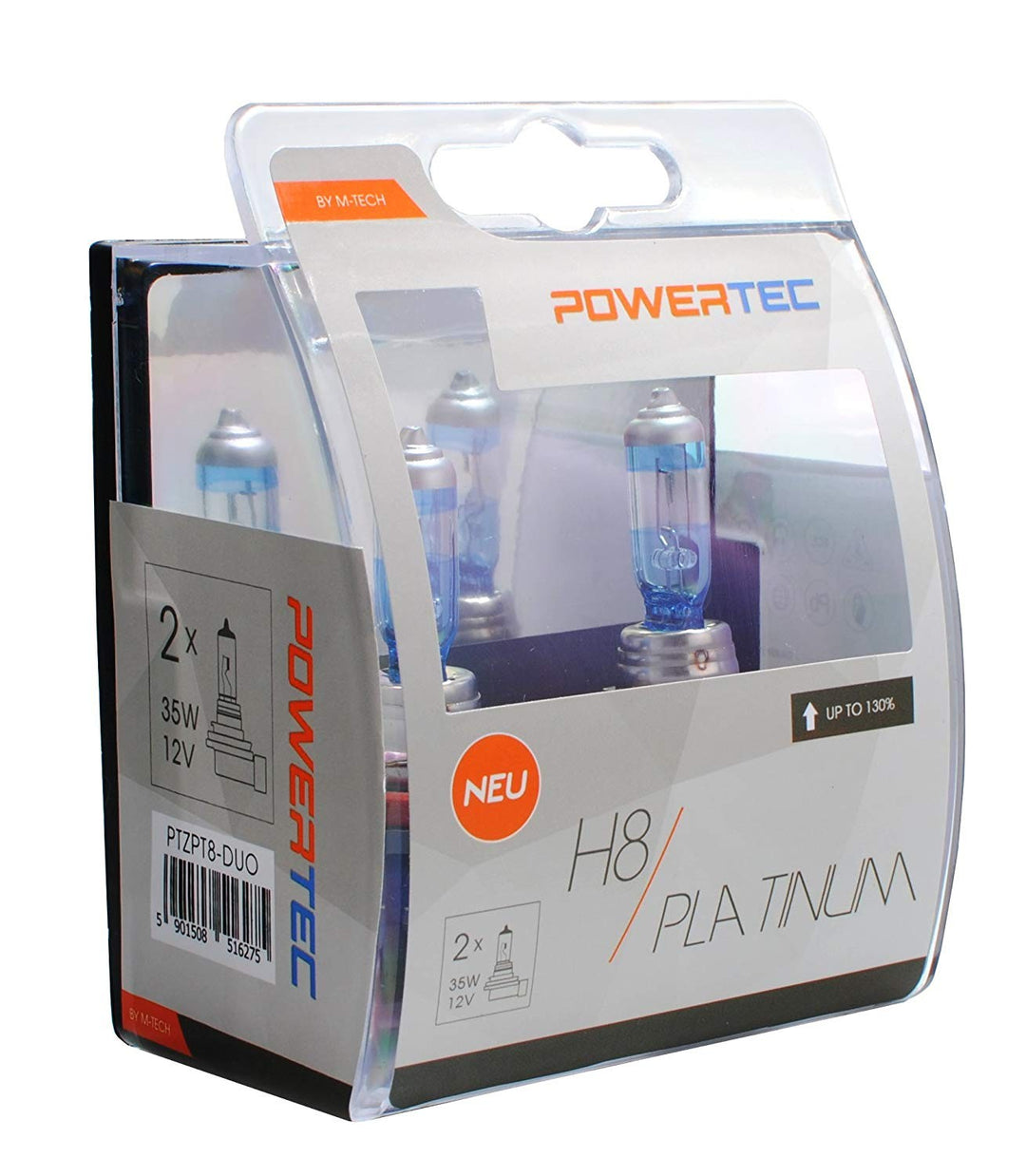 POWERTEC PLATINUM +130% H8 12V DUO