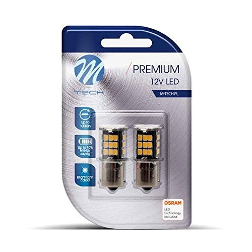 BLISTER 2X LED L354W - BA15S 48XSMD2835 CANBUS BLANCO