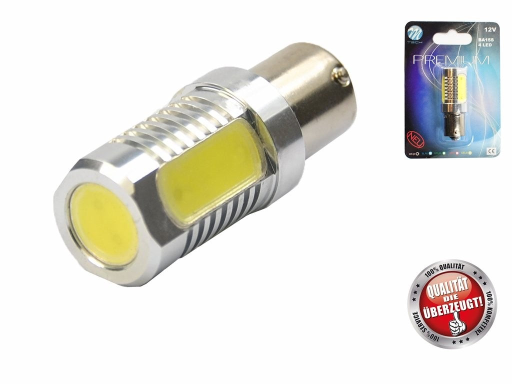 BOMBILLA LED BLANCA 12V R10W BA15S