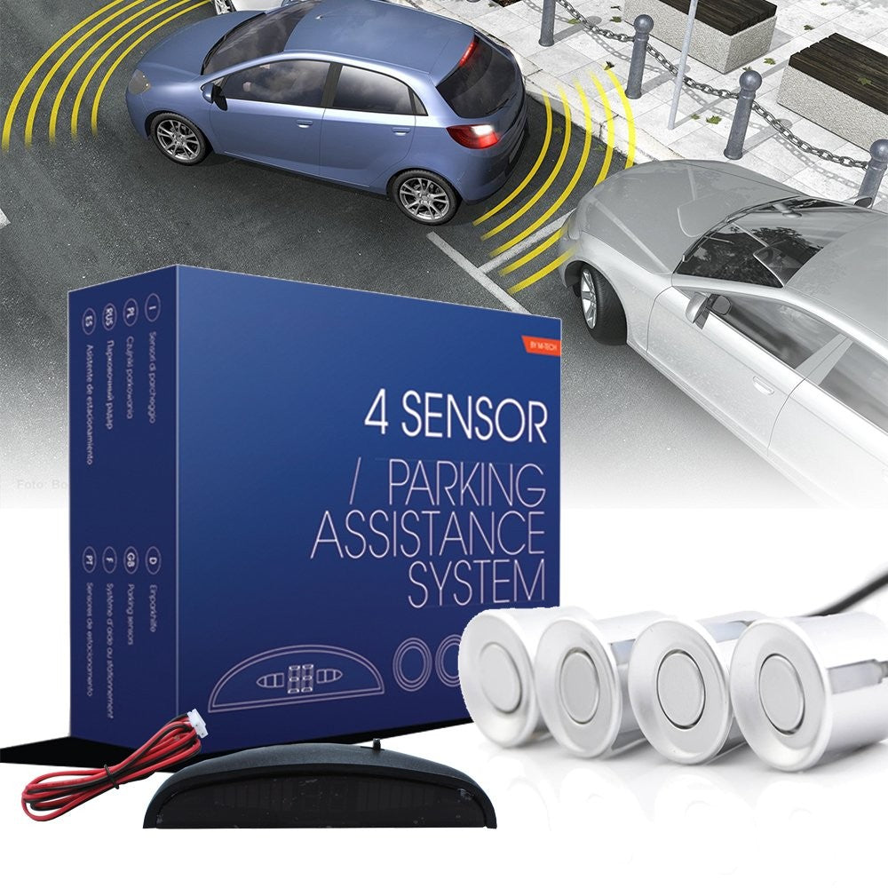 CP4 PARKING SENSORS WITH LED DISPLAY - SILVER