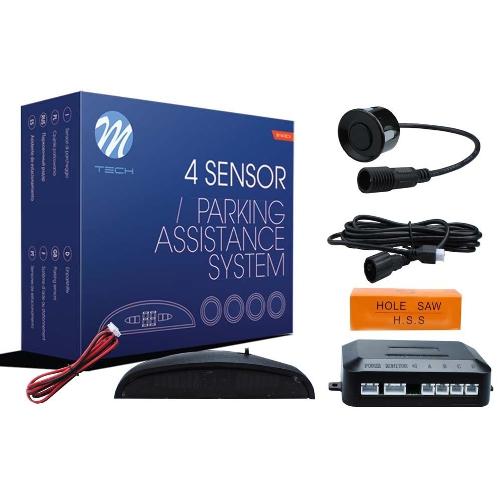 CP5 PARKING SENSORS LED DISPLAY + CONNECTORS - BLACK