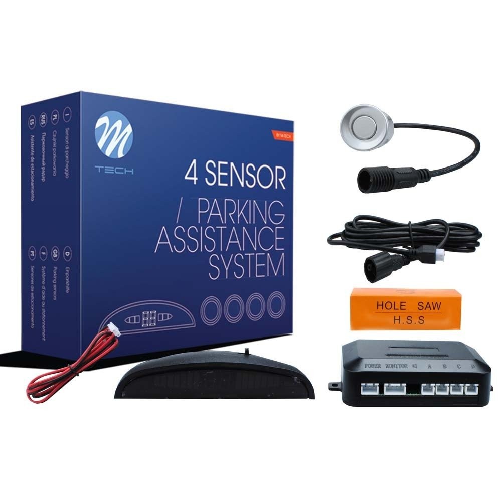 CP5 PARKING SENSORS LED DISPLAY + CONNECTORS - SILVER
