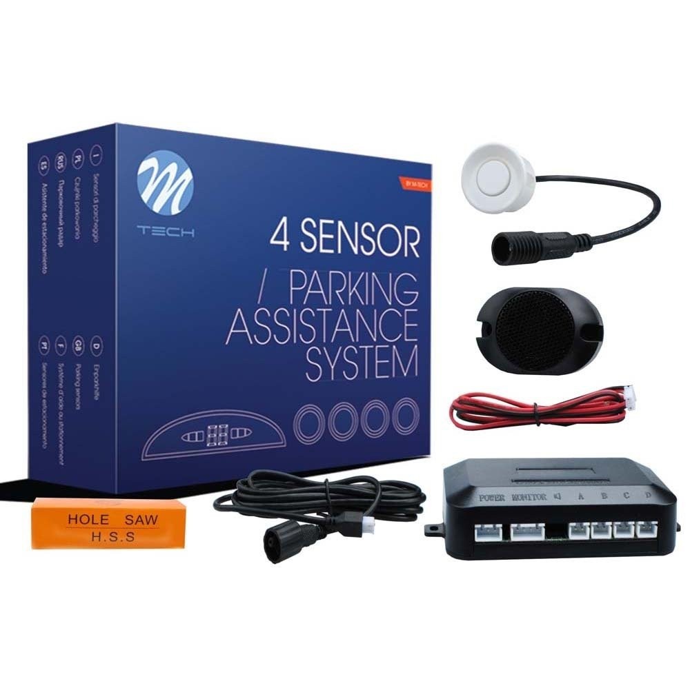 CP6 Parking Sensors Buzzer + Connectors - White