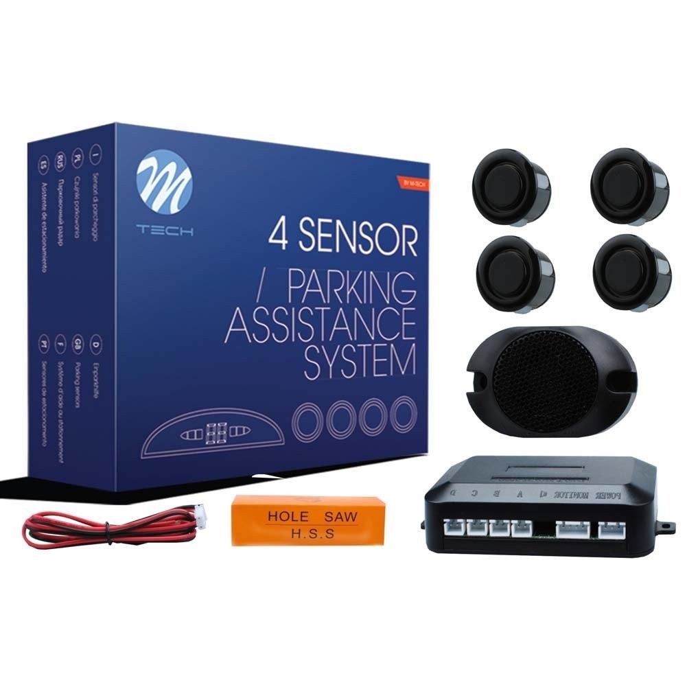 CP17 18MM PARKING SENSORS WITH BUZZER - BLACK