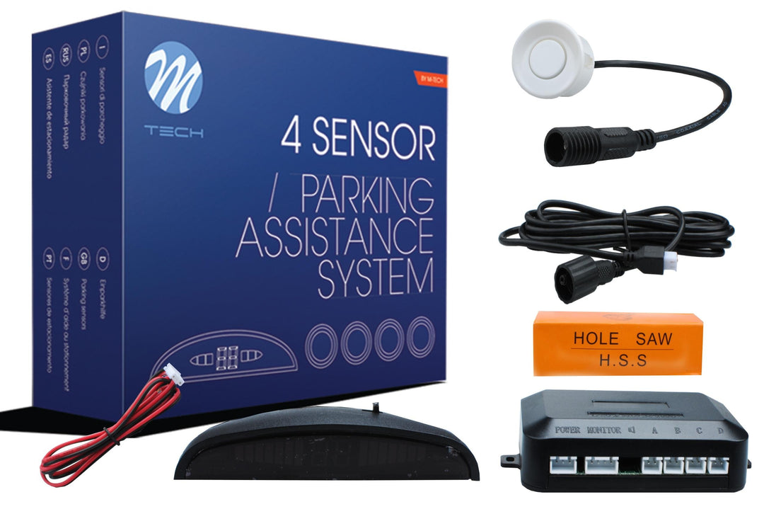 CP5 PARKING SENSORS LED DISPLAY + CONNECTORS - WHITE