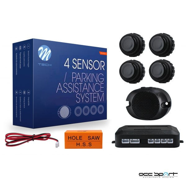 CP27B PARKING SENSORS WITH COLLAR + BUZZER - BLACK