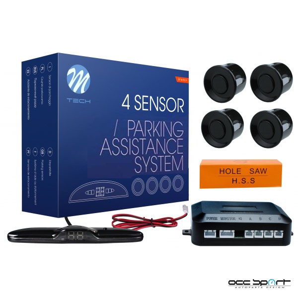 CP24 22MM PARKING SENSORS WITH BUZZER - BLACK