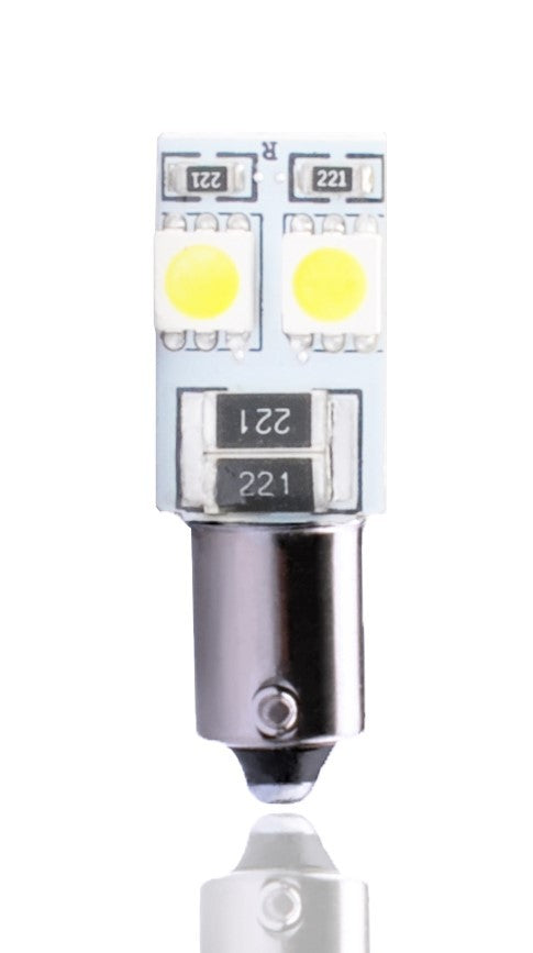 BLISTER 2X M-TECH ECONO LB314W - BA9S, 4XSMD5050 LED, 12V, CANBUS, BLANCO