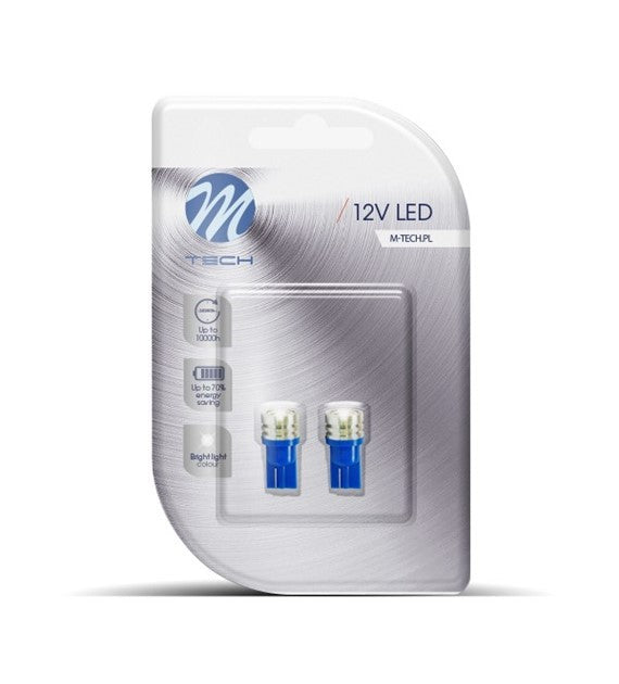 BOMBILLAS LED AZUL 12V W5W/T10/R10