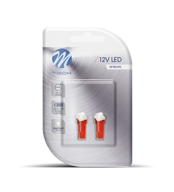 BLISTER 2X LED L053R - T5 1XSMD 5050 ROJO