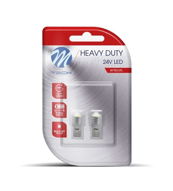 BLISTER 2X LED L915W - W5W 1W HP 24V BLANCO