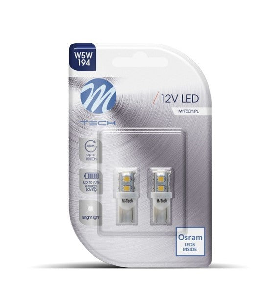 BLISTER 2X LED L018W - W5W 9XSMD3528 BLANCO