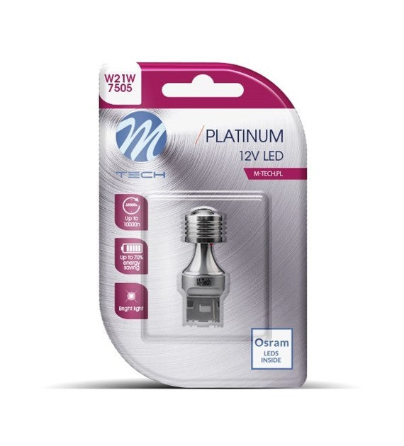 BLISTER 1X LED L818W - T20 W21W 4XHP LED 12-24V BLANCO