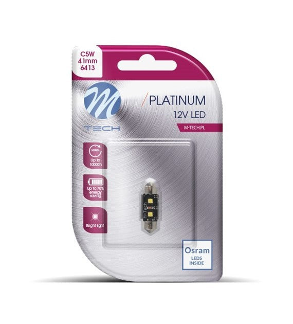 BLISTER 1X LED L814W - C5W 41MM 2XHP BLANCO