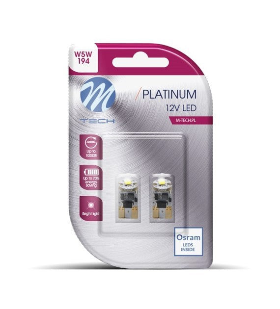 BLISTER 2X LED L805W - W5W 1XHP BLANCO
