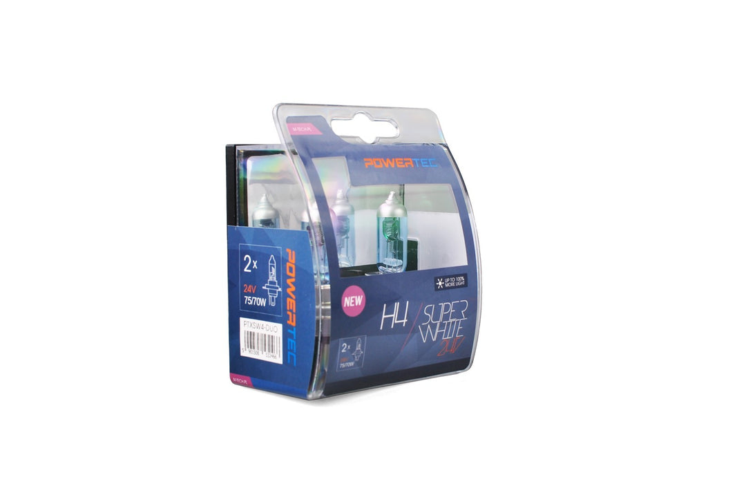 POWERTEC SUPERWHITE H4 24V DUO
