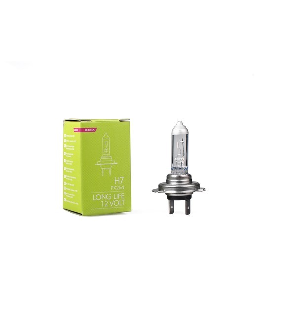 LÁMPARA HALÓGENA M-TECH LONG LIFE PX26D 12V/55W H7 | 10 UDS