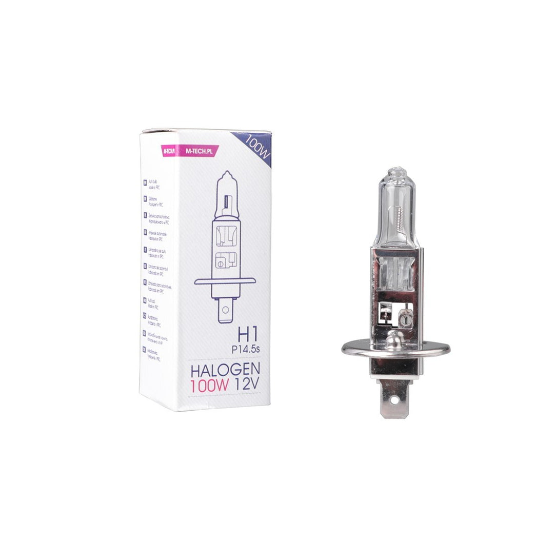 LÁMPARA HALÓGENA M-TECH P14.5S 12V/100W H1 | 10 UDS