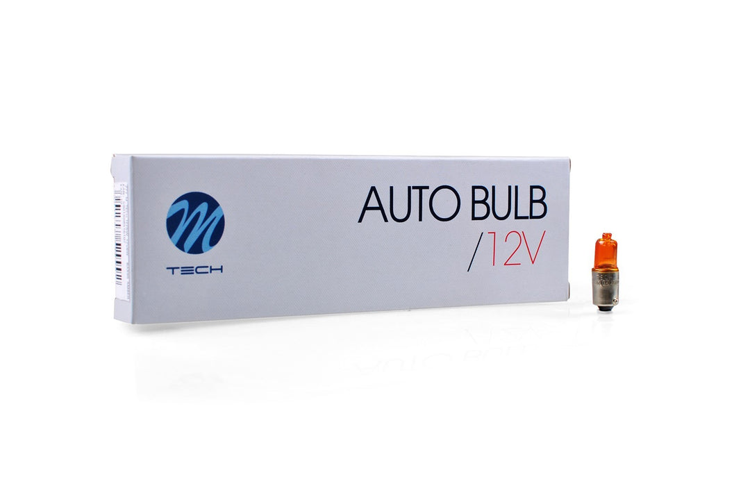 LÁMPARA HALÓGENA M-TECH BAZ9S 12V/6W HY6W ÁMBAR | 10 UDS