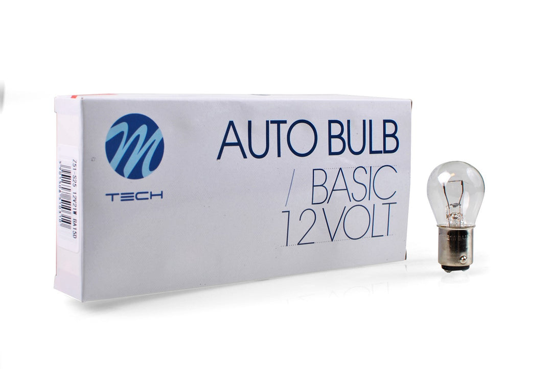 LÁMPARA M-TECH BA15D 12V/21W CLEAR | 10 UDS