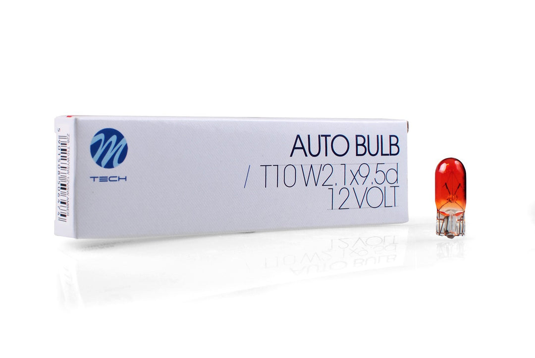 LÁMPARA M-TECH W2.1X9.5D T10-WY5W ÁMBAR | 10 UDS