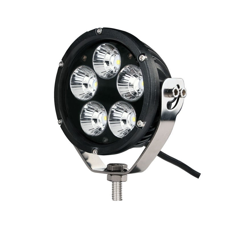 FARO LARGO ALCANCE - SOPORTE LATERAL, REDONDO NEGRO, CREE 50W 4\" SPOT
