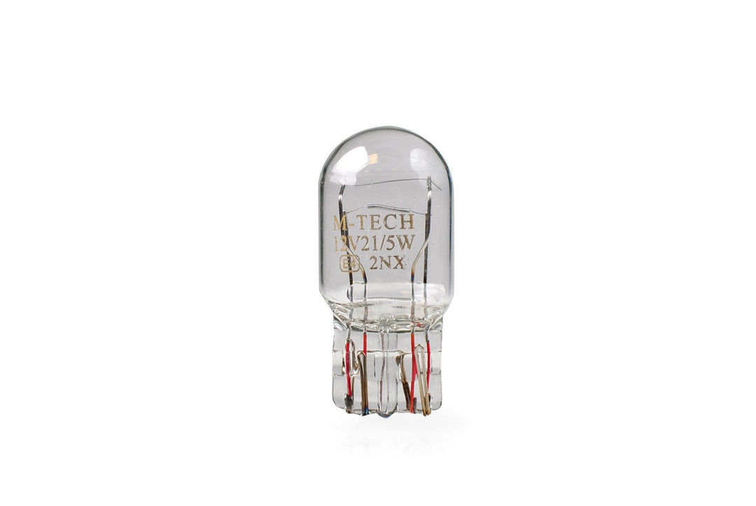 LÁMPARA M-TECH 12V 21/5W T20 - W21W/5W CLEAR | 10 UDS
