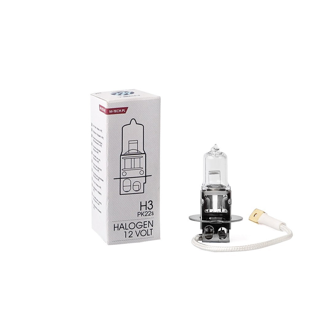 LÁMPARA HALÓGENA M-TECH PK22S 12V/55W H3 | 10 UDS