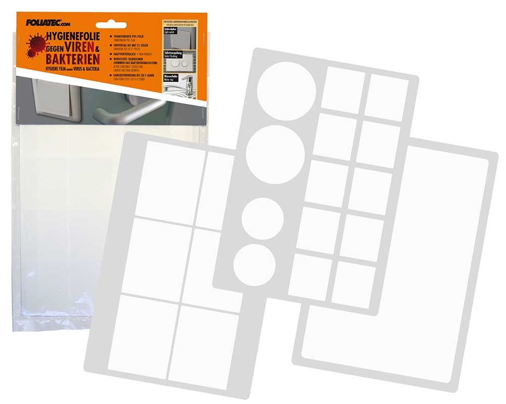 Hygienic sheet against viruses and bacteria, universal set, 21 pieces