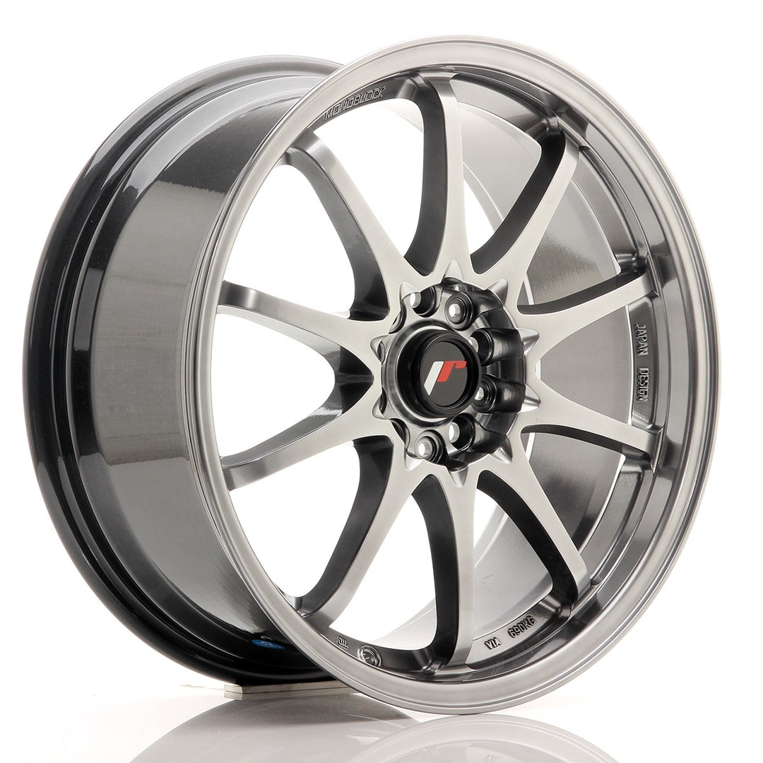 LLANTA JAPAN RACING JR5 18X8 ET 35 5X114,3 CB 74,1 HIPER NEGRO