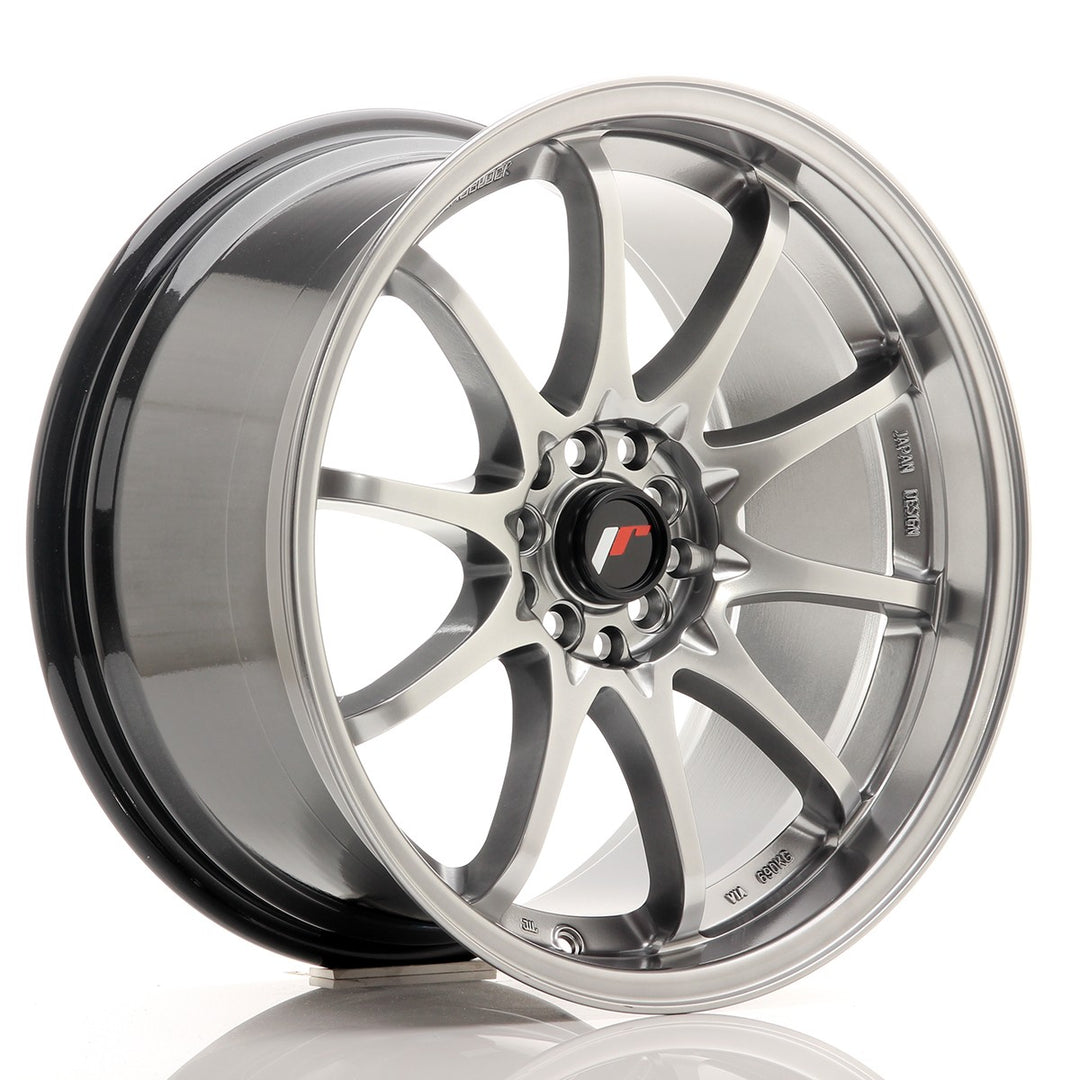 LLANTA JAPAN RACING JR5 18X9,5 ET 22 5X100 5X114,3 CB 74,1 HIPER NEGRO