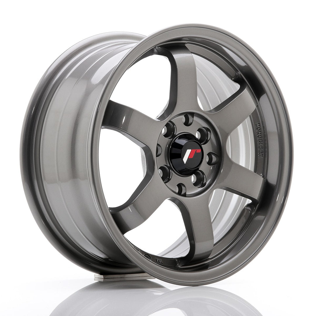 JAPAN RACING JR3 RIM 15''X7 ET 40 4X100 4X114.3 CB 73.1 GUN METAL