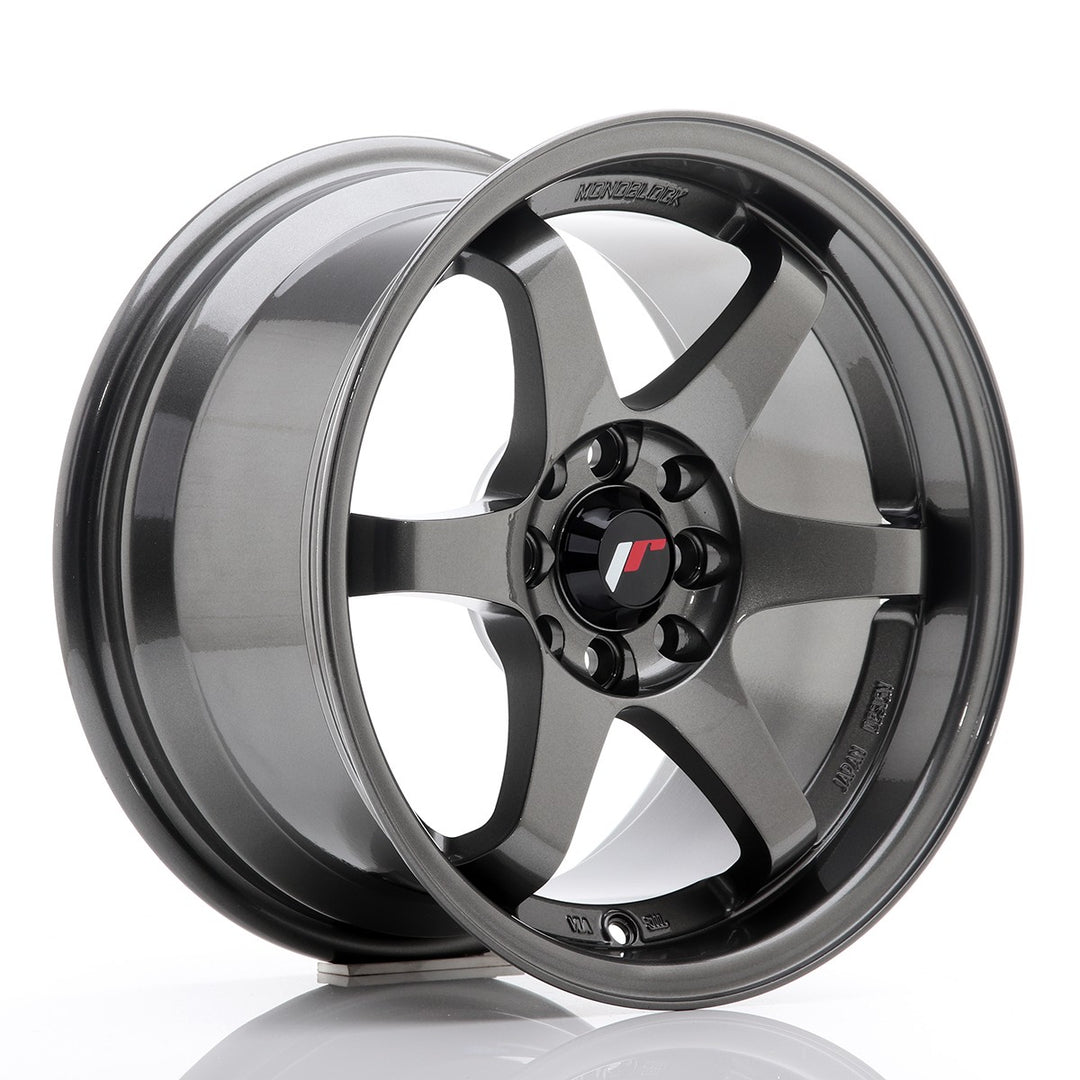 JAPAN RACING JR3 RIM 15''X8 ET 25 4X100 4X108 CB 73.1 GUN METAL