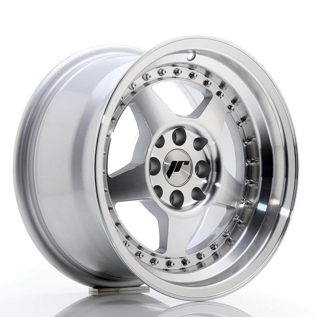LLANTA JAPAN RACING JR6 15''X8 ET 25 4X100 4X108 CB 73,1 SILVER