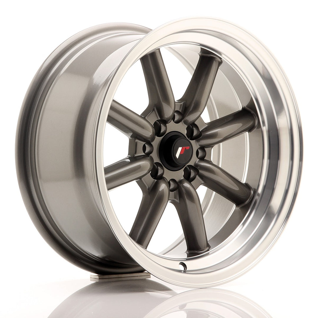 LLANTA JAPAN RACING JR19 16X8 ET 0 4X100 4X114,3 CB 73,1 GUN METAL