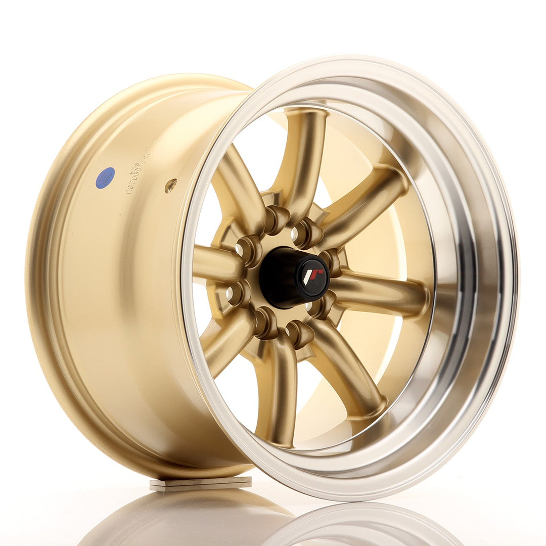LLANTA JAPAN RACING JR19 15''X9 ET -13 4X100 4X114,3 CB 73,1 GOLD