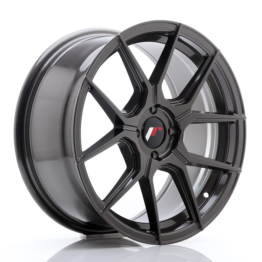 LLANTA JAPAN RACING JR30 17X8 ET 40 4X100 CB 67,1 GRIS PULIDO
