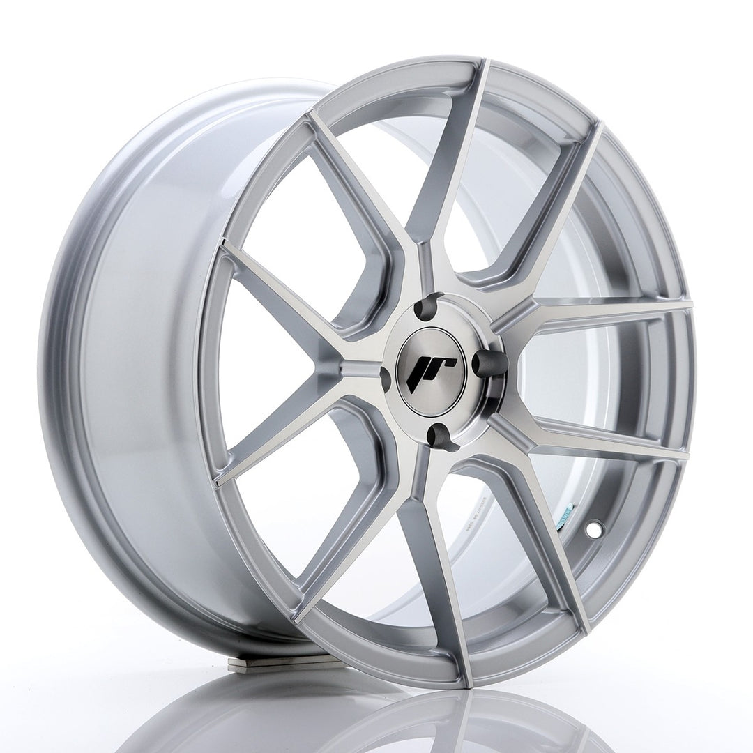 LLANTA JAPAN RACING JR30 17X8 ET 40 4X100 CB 67,1 PLATA